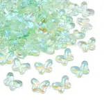 AB Color Plated Transparent Glass Beads