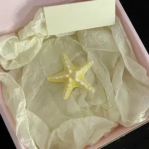 Starfish Resin Alligator Hair Clips