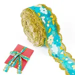 6M Polyester Flower Embroidery Lace Ribbon