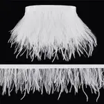 2 Yards Fashion Ostrich Feather Cloth Strand Costume Accessories