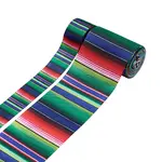 2Rolls 2 Styles Stripe Pattern Printed Polyester Grosgrain Ribbon