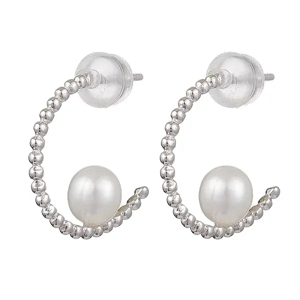 Natural Pearl Ear Studs