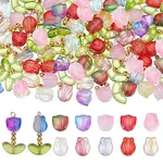 DIY Tulip Flower Lampwork & Glass Pendants Making Kits