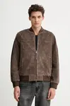 Semišová bunda bomber AllSaints ZEALAND