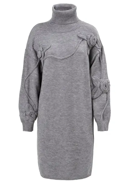 Influencer Šaty  sivá