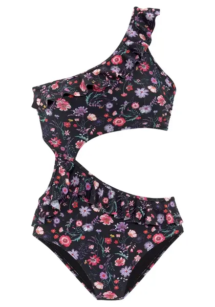 LASCANA Jednodielne plavky  zmiešané farby / čierna