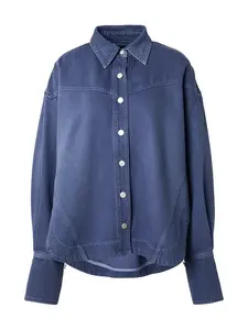 BOSS Blúzka  modrá denim