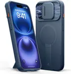 Suritch MagSafe Kickstand Camprotector obal iPhone 16 Plus, modrý