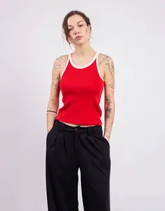 Thinking MU Clavel Pannacotta Contrast Harriet Top RED S