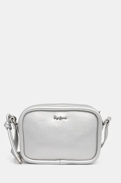 Kabelka Pepe Jeans BRIANAE METAL stříbrná barva, PL031646