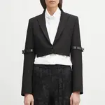 Sako Coperni Hybrid Cropped Tailored černá barva, COPV74F3004