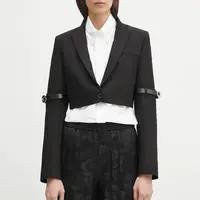 Sako Coperni Hybrid Cropped Tailored černá barva, COPV74F3004