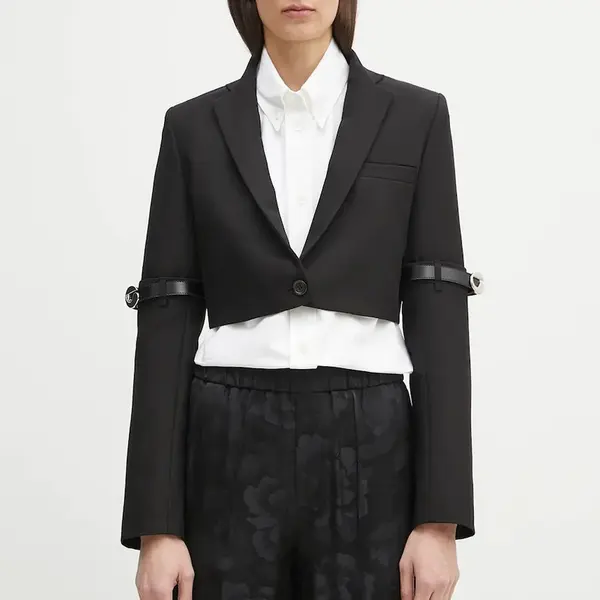 Sako Coperni Hybrid Cropped Tailored černá barva, COPV74F3004
