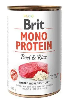 Brit Dog Konzerva Mono Protein Beef & Brown Rice 400g