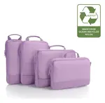 Cestovne organizery Heys Ecotex Compression Packing Cube 4 Pc Set Lilac Blossom