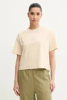 Tričko s příměsí lnu Picture Hampy dámské, béžová barva, WTS0570