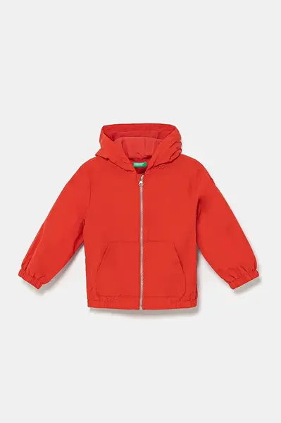 Dětská bunda United Colors of Benetton červená barva, 2IGGGN03K