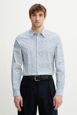 Košile PS Paul Smith pánská, bílá barva, regular, s klasickým límcem, M2R.149T.P22318