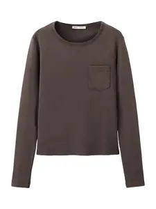 MANGO Tričko 'LAVI'  čokoládová