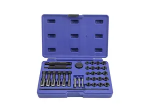 QUATROS Sada na opravu závitů žhavicích svíček  M8x1, M10x1, M10x1.25, M12x1.25, 33 kusů - QS14140