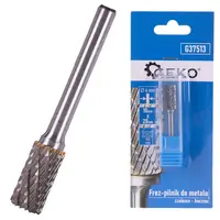 GEKO Stopková fréza na kov, válcová, čelní, 20x10 mm, stopka 6 mm