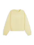 TOMMY HILFIGER Mikina 'Logo Relaxed'  žltá / biela