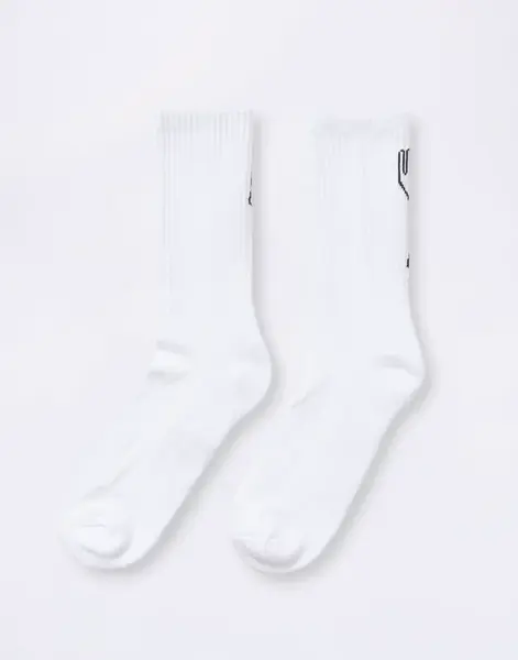 Service Works Knife & Fork Socks WHITE