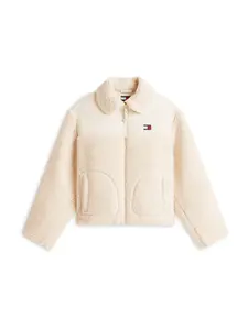 Tommy Jeans Prechodná bunda  biela