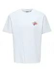 Only & Sons Tričko 'Fred Life RLX'  zmiešané farby / biela