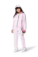 Dětská mikina Karl Lagerfeld růžová barva, s aplikací, Z30483