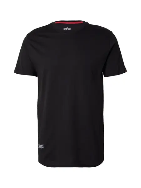 ALPHA INDUSTRIES Tričko  čierna / biela