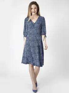 PERSO Woman's Light women's dress with puff sleeves