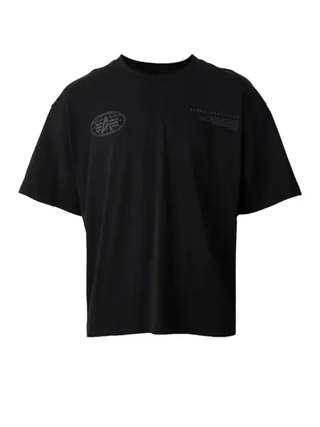 ALPHA INDUSTRIES Tričko  sivá / čierna