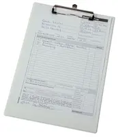 EICHNER Podložky A4 na dokumenty, s klipem a háčkem, různé barvy Barva: bílá