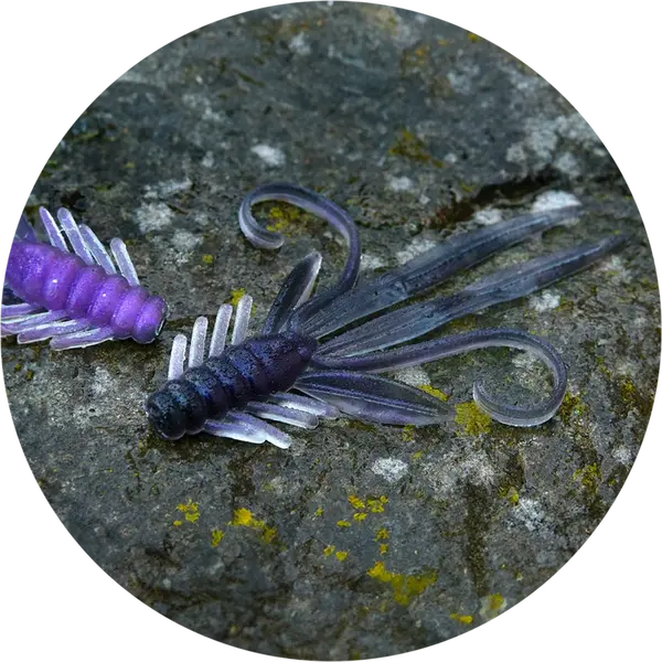 Redbass gumová nástraha nymfa deep purple - xl 130 mm