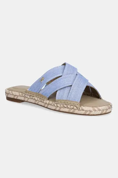 Pantofle Tommy Hilfiger CHAMBRAY ESPADRILLE MULE