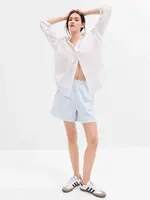 Svetlomodré teplákové kraťasy s logom GAP