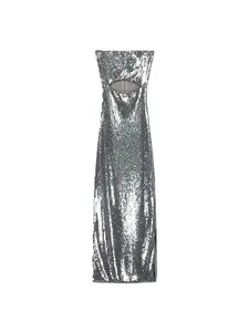 Bershka Šaty  strieborná