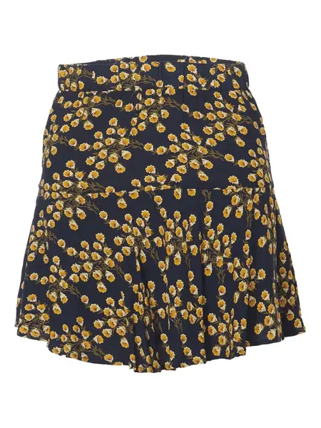 KOROSHI Sukňa  tmavomodrá / kaki / oranžová