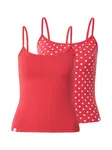 HOLLISTER Top  červená / biela
