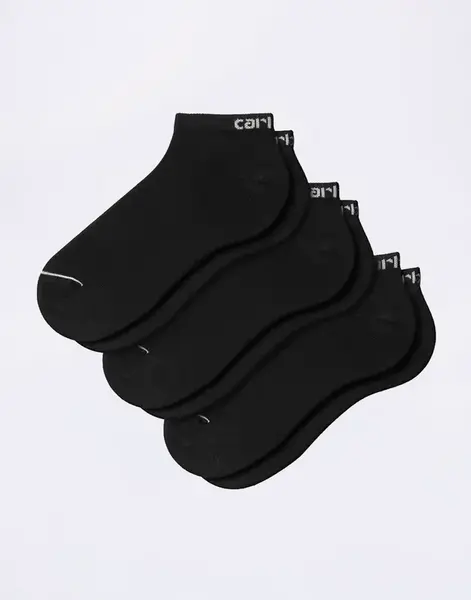 Carhartt WIP Script Sneakers Socks Black/White + Black/White