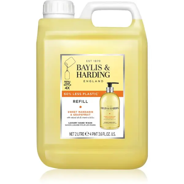 Baylis & Harding Sweet Mandarin & Grapefruit tekuté mydlo na ruky náhradná náplň Refill 2000 ml