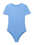 Pull&Bear Košeľové body  azúrová