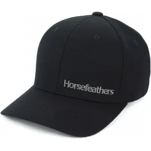 Horsefeathers BECKETT CAP Flexfit kšiltovka, černá, velikost UNI