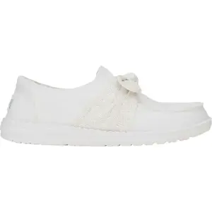 HEY DUDE WENDY BOW ESSENTIALS Dámska voľnočasová obuv, biela, veľkosť