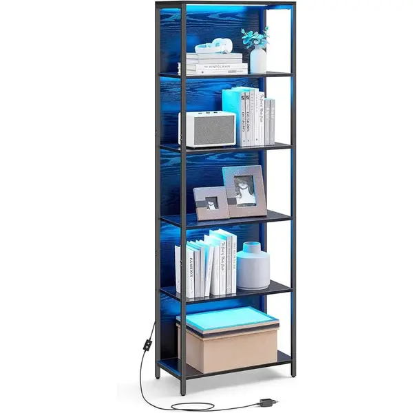 Boxxx REGÁL, černá, ocel, 60/178,6/30,3 cm