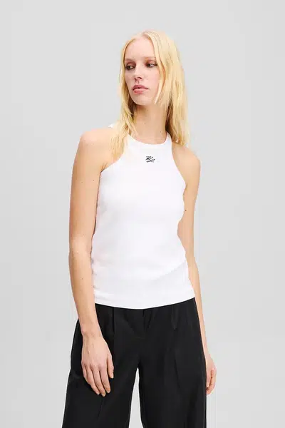 Top Karl Lagerfeld bílá barva, A2W17107