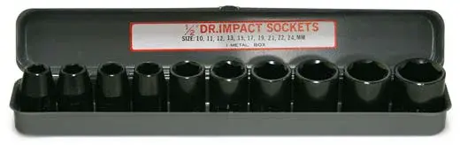 Aircraft® Sada utahovacích ořechů 1/2", 10-24mm – 10 ks