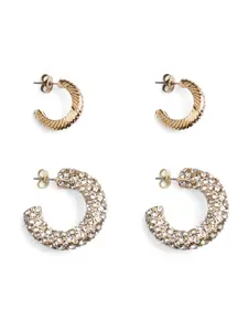 PIECES Náušnice 'PCMAJA'  zlatá / priehľadná