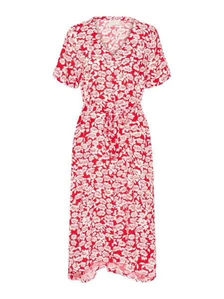 Kaffe Šaty 'Beathe'  červená / biela